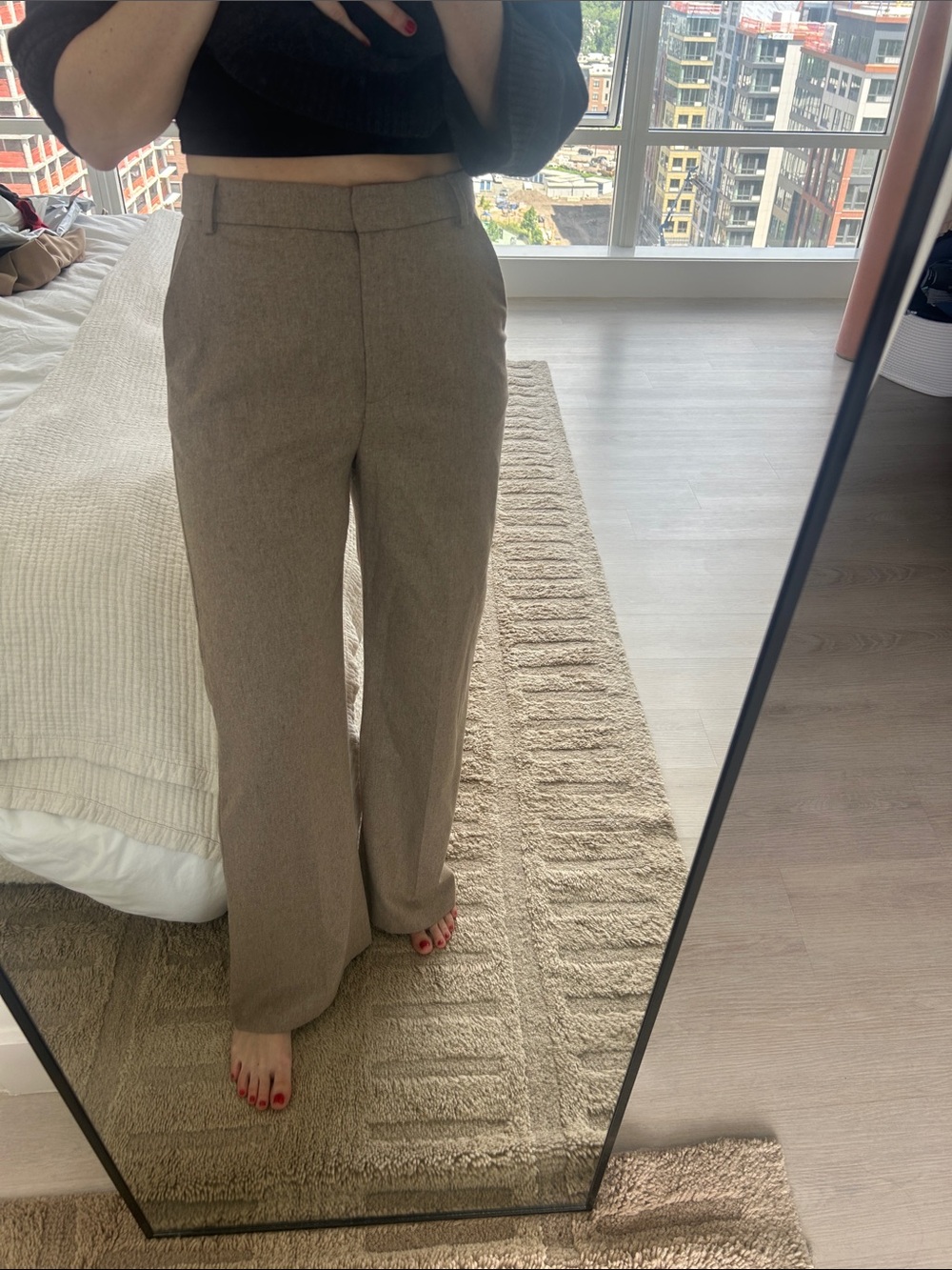 Sezane Wide-Leg Trousers